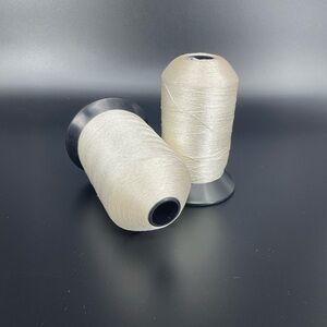 Cream White Sewing Thread Spools